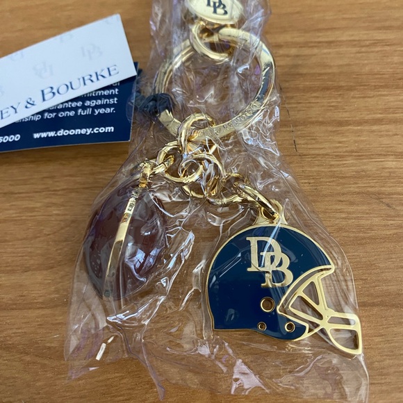 Dooney & Bourke Football Keychain, Key Fob, Bag Charm NIP - Picture 4 of 4